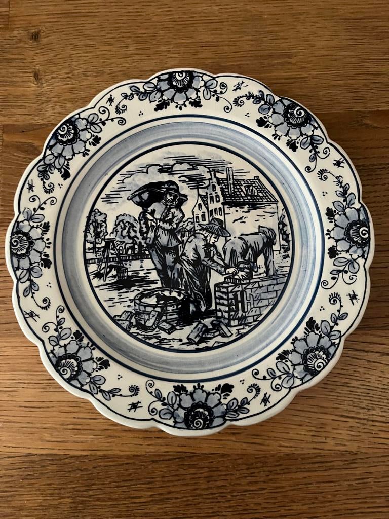 Handgeschilderd Delftsblauw bordje - Holland, Ophalen of Verzenden