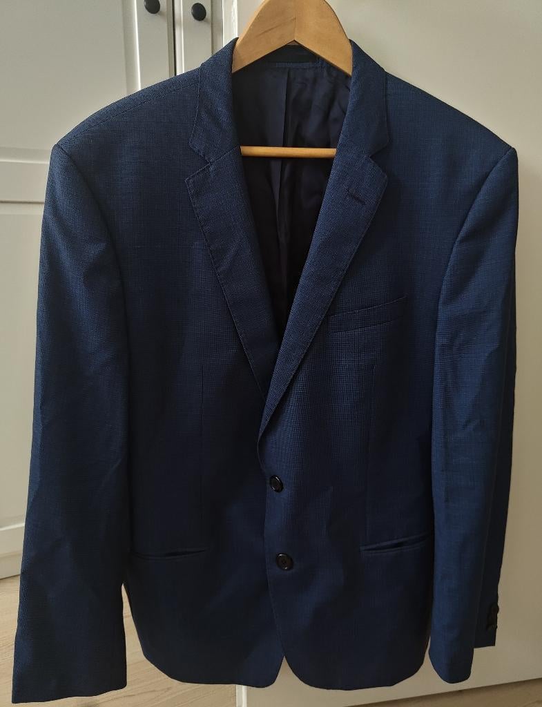 HUGO Boss pak maat L 54, Maat 52/54 (L), Blauw, Ophalen of Verzenden, Zo goed als nieuw