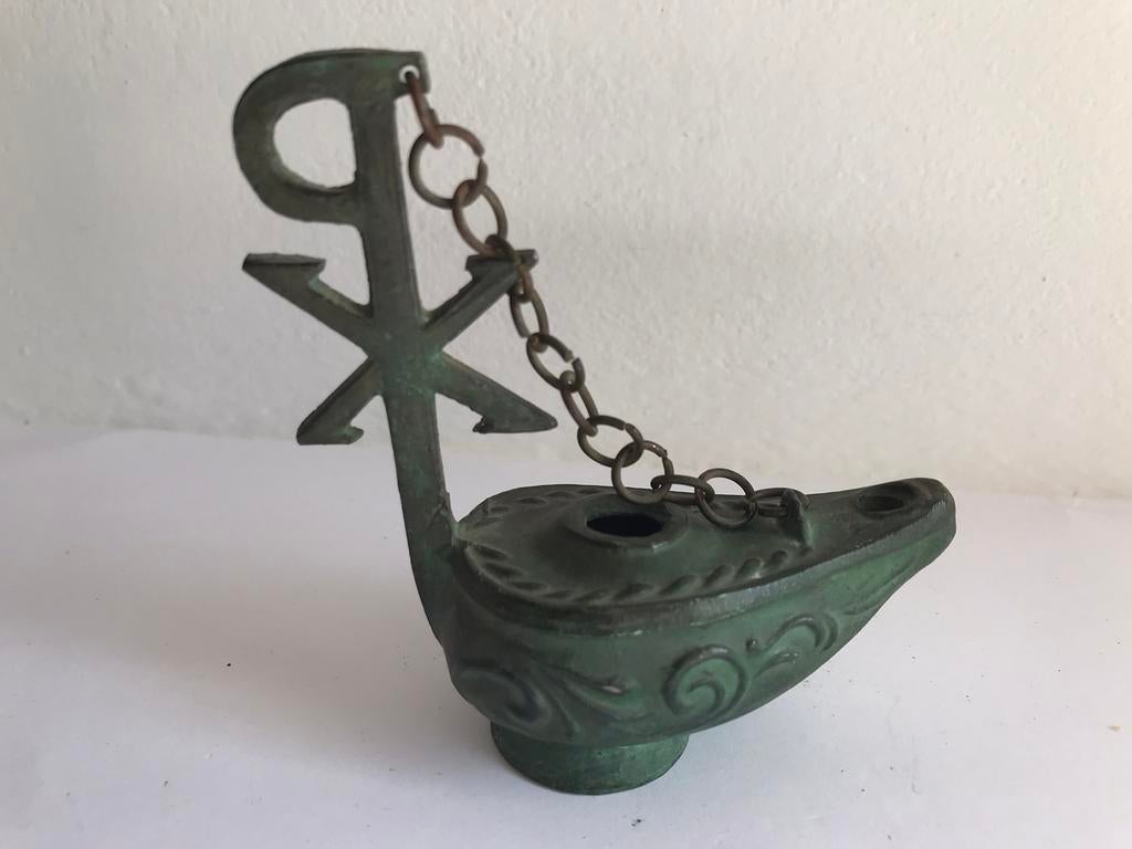 Miniatuur Grieks olielampje, Ophalen of Verzenden