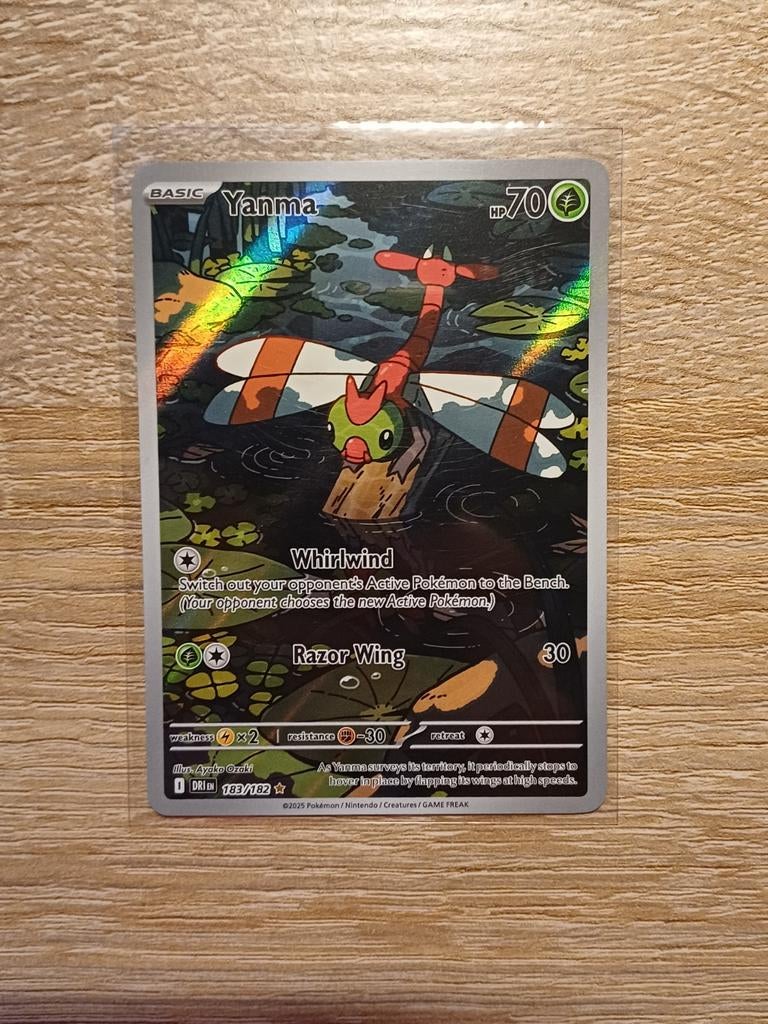 Yanma Pokémon Kaart 183/182 - Obsidian Flames, Ophalen of Verzenden, Zo goed als nieuw