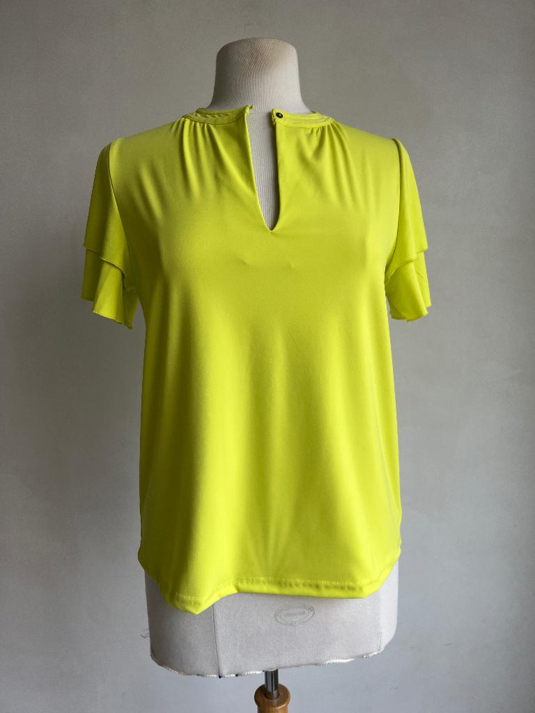 g-maxx top geel maat s travelstof, Verzenden, Geel, Zo goed als nieuw, Korte mouw