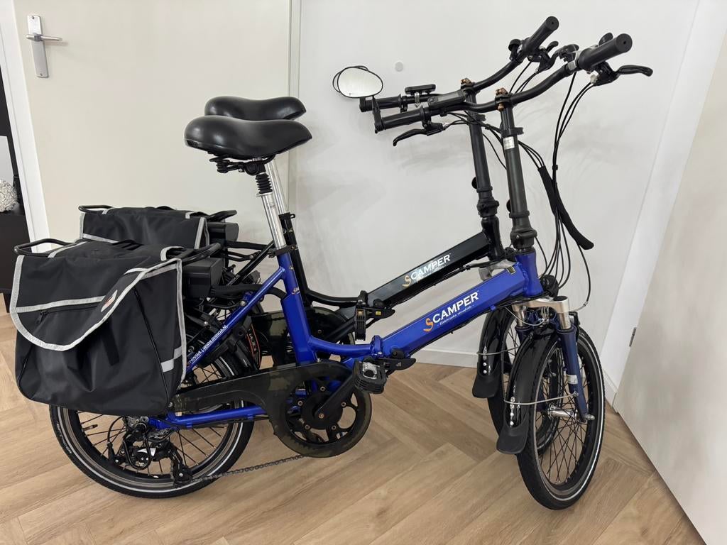 2x lacros scamper elektrische vouwfietsen 20 inch, Fietsen en Brommers, Fietsen | Vouwfietsen, Ophalen of Verzenden, Zo goed als nieuw
