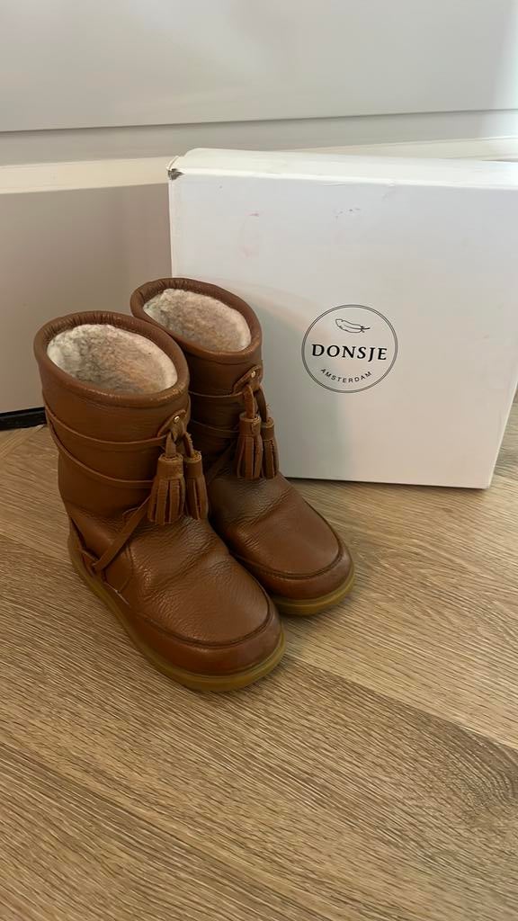 Donsje amsterdam laarsjes 25 bruin, Ophalen of Verzenden, Zo goed als nieuw, Meisje, Laarsjes