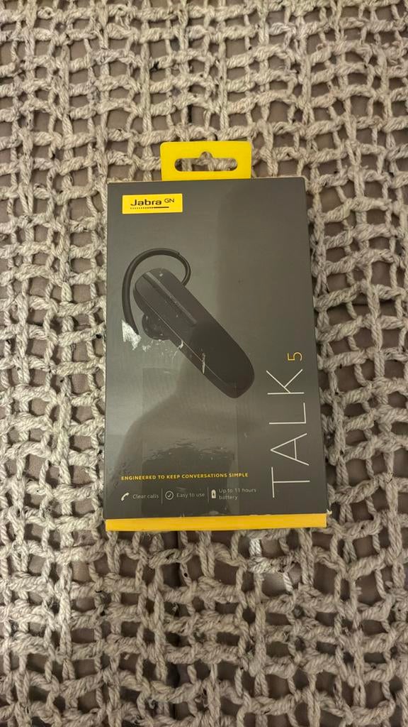 Jabra Talk 5 Headset - als nieuw, handsfree bellen, Computers en Software, Headsets, Zo goed als nieuw, Ophalen of Verzenden