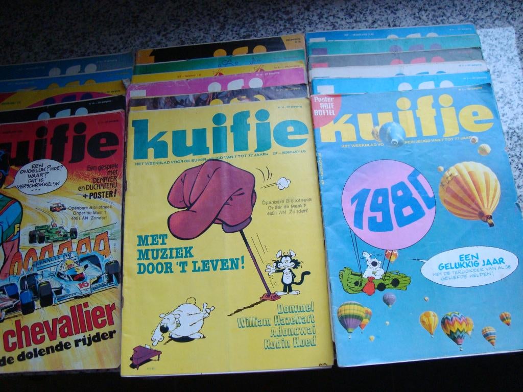 17 kuifje strips uit 1980, Ophalen of Verzenden
