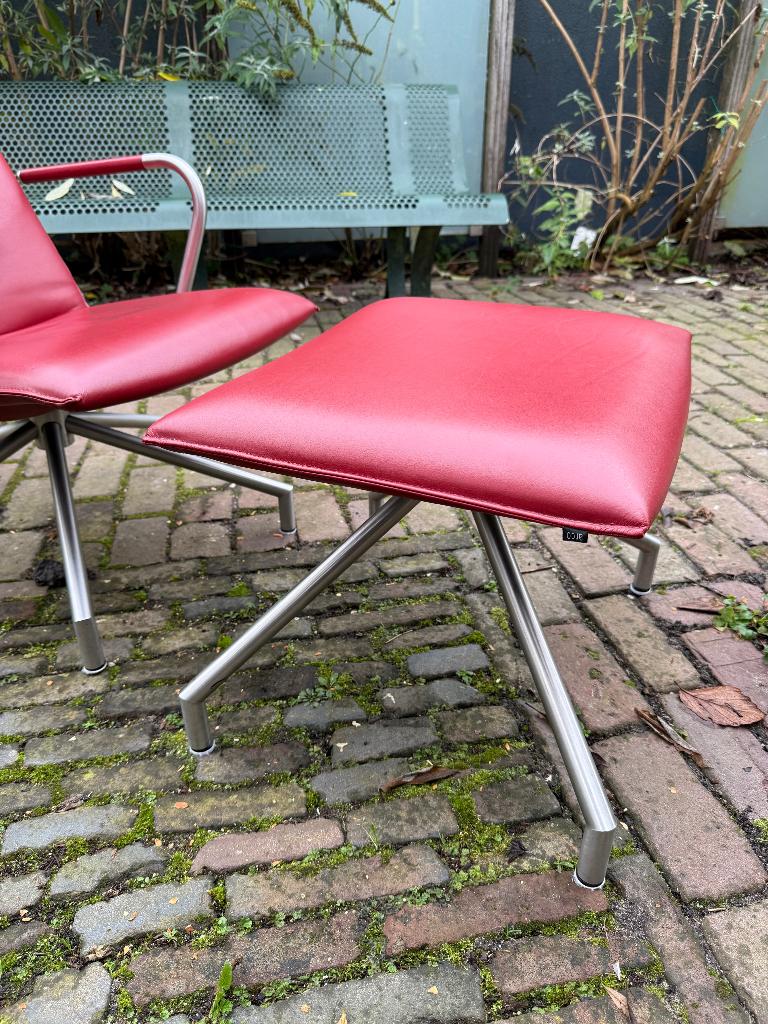 Arco Lay Down Lazy fauteuil met hocker/voetenbank, Huis en Inrichting, Fauteuils, Ophalen, 75 tot 100 cm, Zo goed als nieuw, 50 tot 75 cm