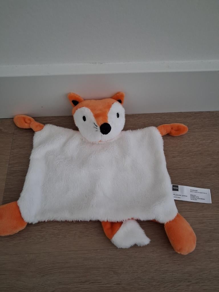 Knuffeldoekje Hema vos oranje doekje vosje L1178, Ophalen of Verzenden, Zo goed als nieuw, Overige typen