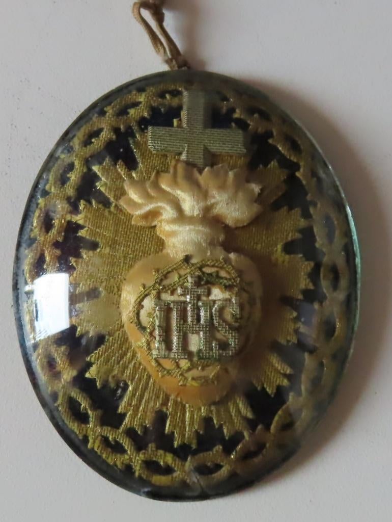 Uit inboedel: Antiek Ex Voto, Heilig Hart van Maria, Verzenden