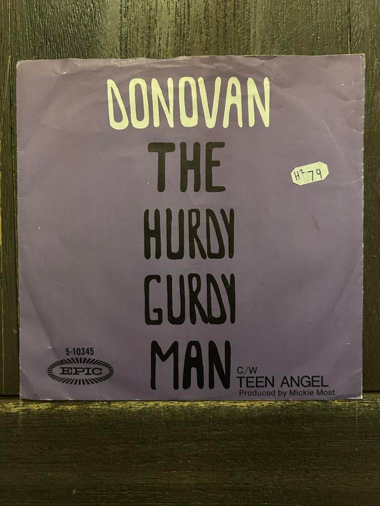 Donovan - The Hurdy Gurdy Man / Teen Angel (Single), Cd's en Dvd's, Vinyl Singles, Gebruikt, Single, Rock en Metal, 7 inch, Ophalen of Verzenden