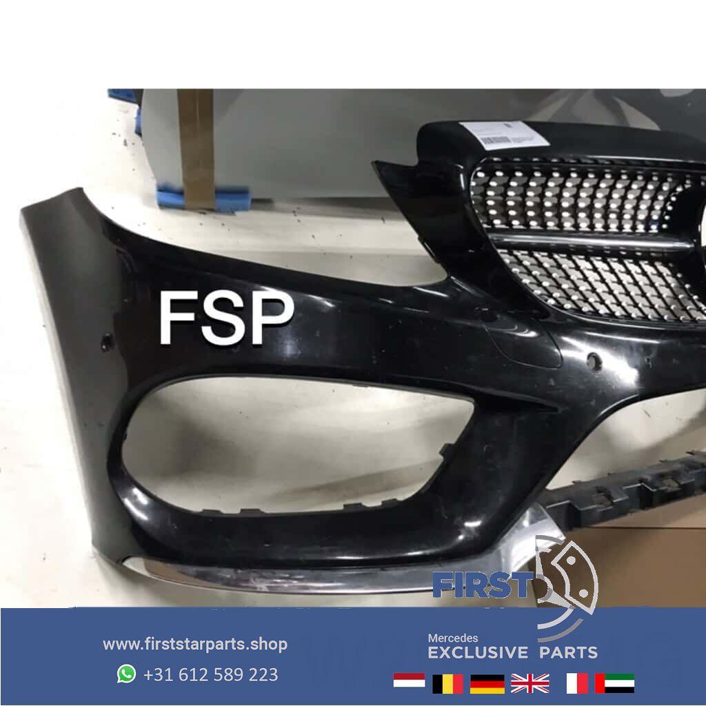 W205 C43 AMG VOORBUMPER + DIAMOND GRIL Mercedes C Klasse 201, -, Voor, -, Bumper