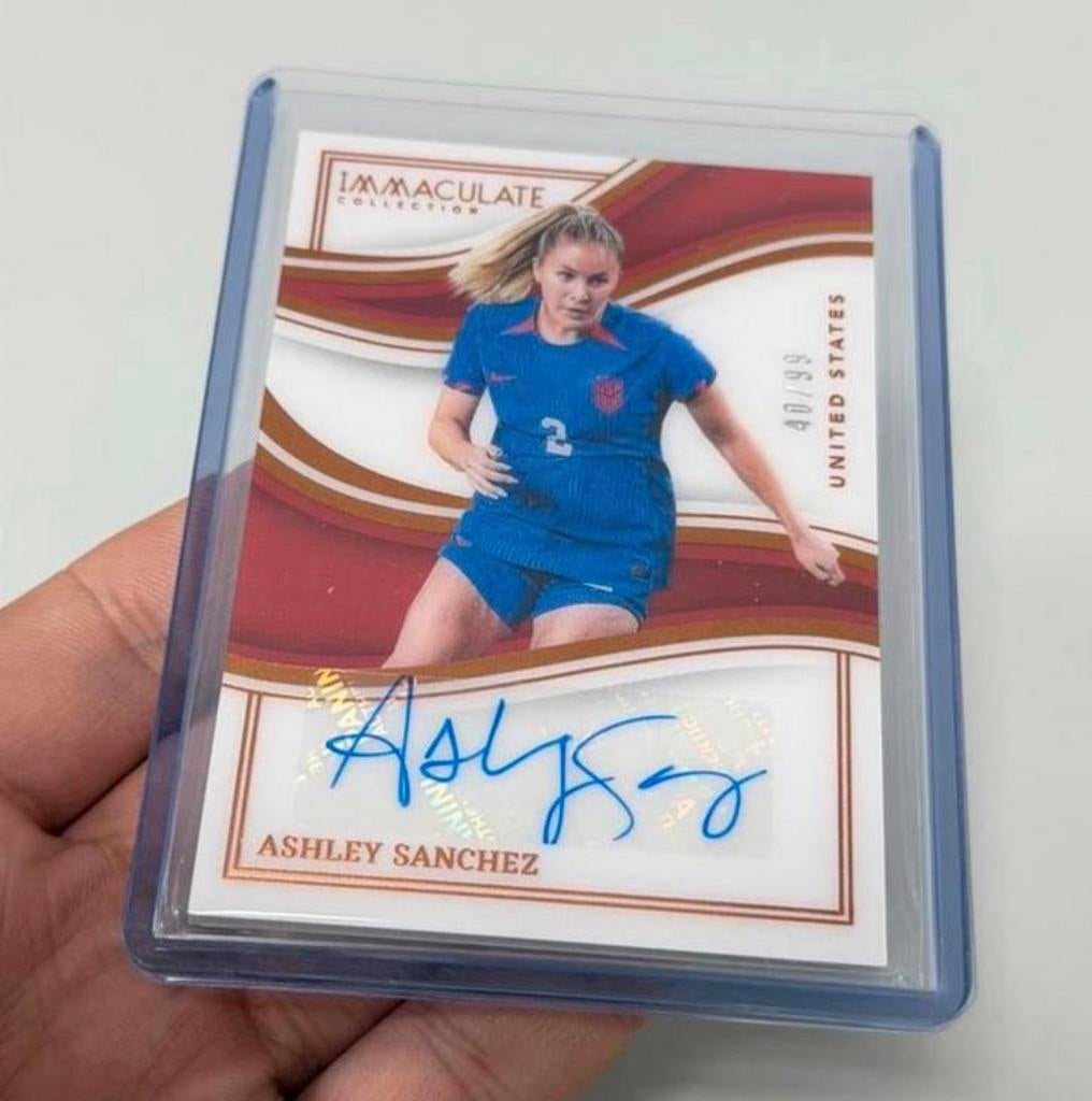 2023-24 ASHLEY SANCHEZ /99 PANINI IMMACULATE + Handtekening, Buitenlandse clubs, Spelerskaart, Nieuw, Ophalen of Verzenden