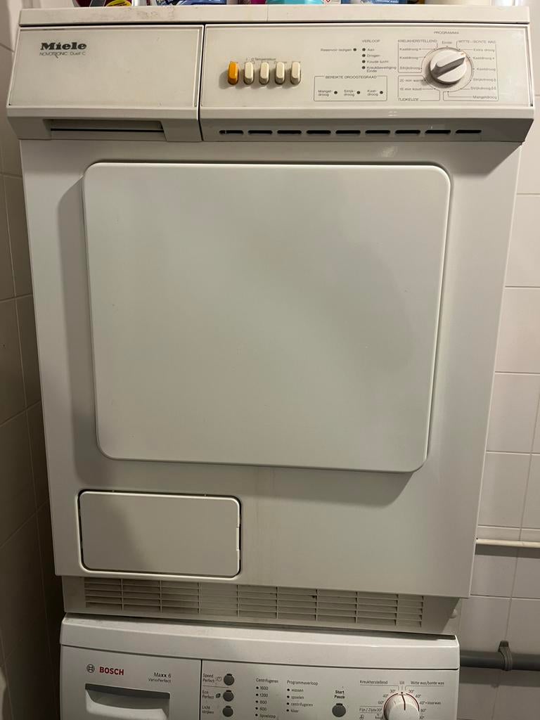 Miele droger & bosch wasmachine, Witgoed en Apparatuur, Wasdrogers, Ophalen, Gebruikt, Condens
