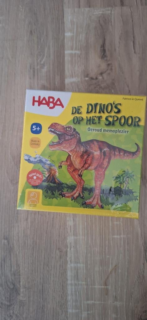 NIEUW!! HABA spel - De Dino's op het spoor - memory, Een of twee spelers, Ophalen of Verzenden, Nieuw, Haba