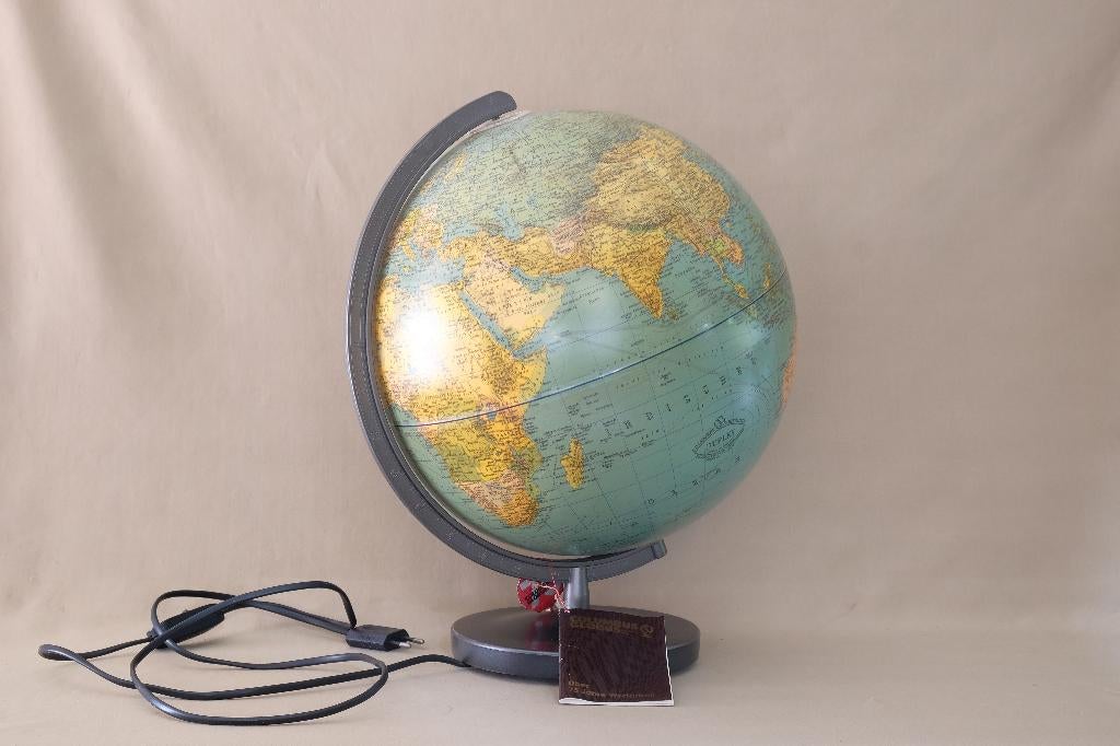 wereldbol globe  Globus Columbus  als nieuw  lamp, Ophalen of Verzenden, Verlicht, Zo goed als nieuw