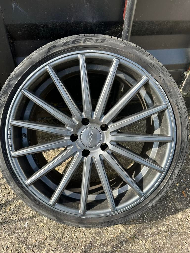 Vossen Tesla Model S breedset 21 inch, Auto-onderdelen, 245 mm, Velg(en), Nieuw, Zomerbanden
