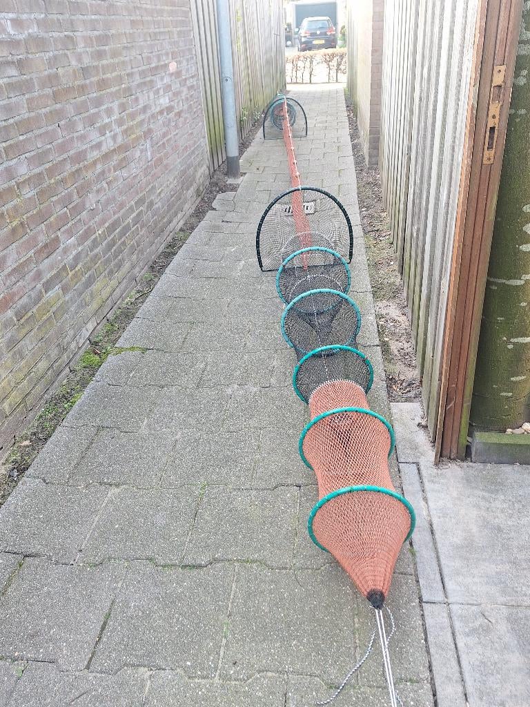 Nieuwe schietfuiken dubbele fuiken geheel pe fuik, Watersport en Boten, Hengelsport | Algemeen, Ophalen, Nieuw, Net of Fuik