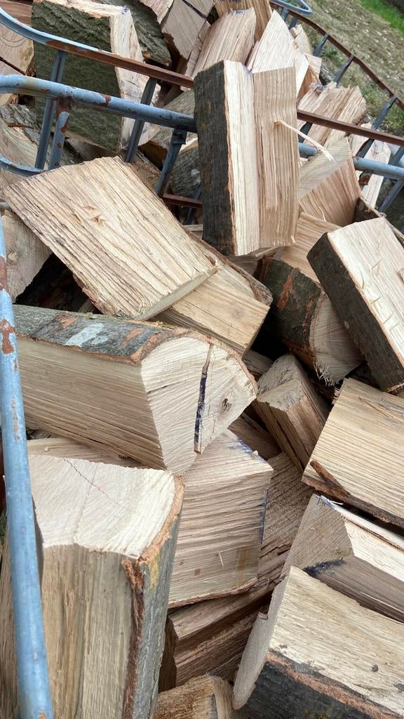 Haardhout brandhout vers gekloofd eik beuk, Tuin en Terras, Haardhout, 6 m³ of meer, Ophalen