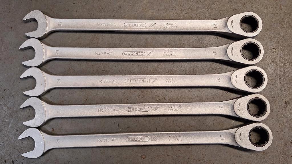 Gedore 7R-XL maat 21 Ringratel steeksleutel ringsleutel, ., Nieuw, Ophalen of Verzenden, .