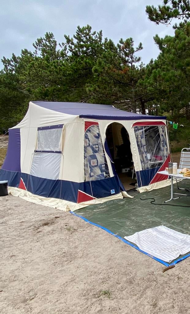 Jametic vouwwagen uit 2004 met complete kampeeruitrusting, Ophalen, Meerkleurig, Aanwezig, Jamet