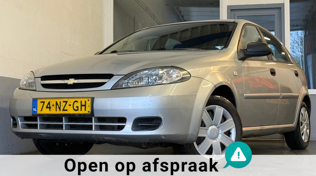 Daewoo Lacetti 1.4-16V Spirit|NAP|APK09-26|Airco|NieuweDBRie, Auto's, Daewoo, Voorwielaandrijving, Zwart, 610 kg, 49 €/maand