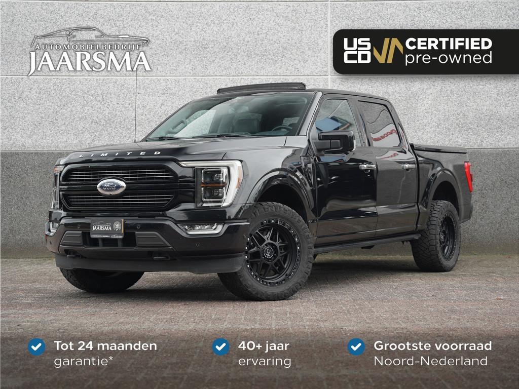 Ford USA F-150 Limited 430pk PowerBoost Full Hybrid SuperCre, Auto's, Ford Usa, Automaat, Euro 6, Blauw, F-150