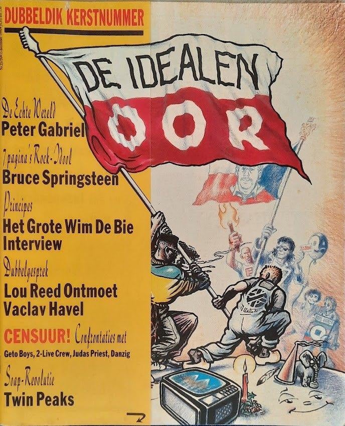 OOR 25-26-1990 3 Jaren 80 nummer U2 Van Kooten Living Colour, Ophalen of Verzenden, Zo goed als nieuw, Muziek, Film of Tv