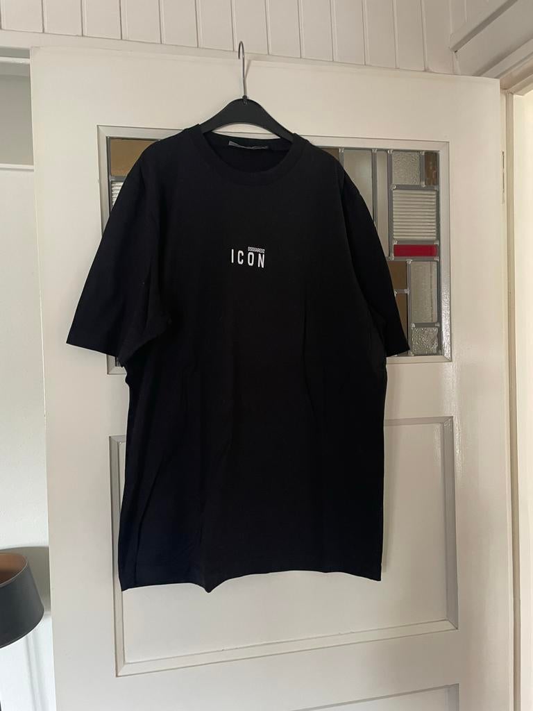 Dsquared T-shirt maat L zwart, Kleding | Heren, Ophalen of Verzenden, Gedragen, Maat 52/54 (L), Zwart