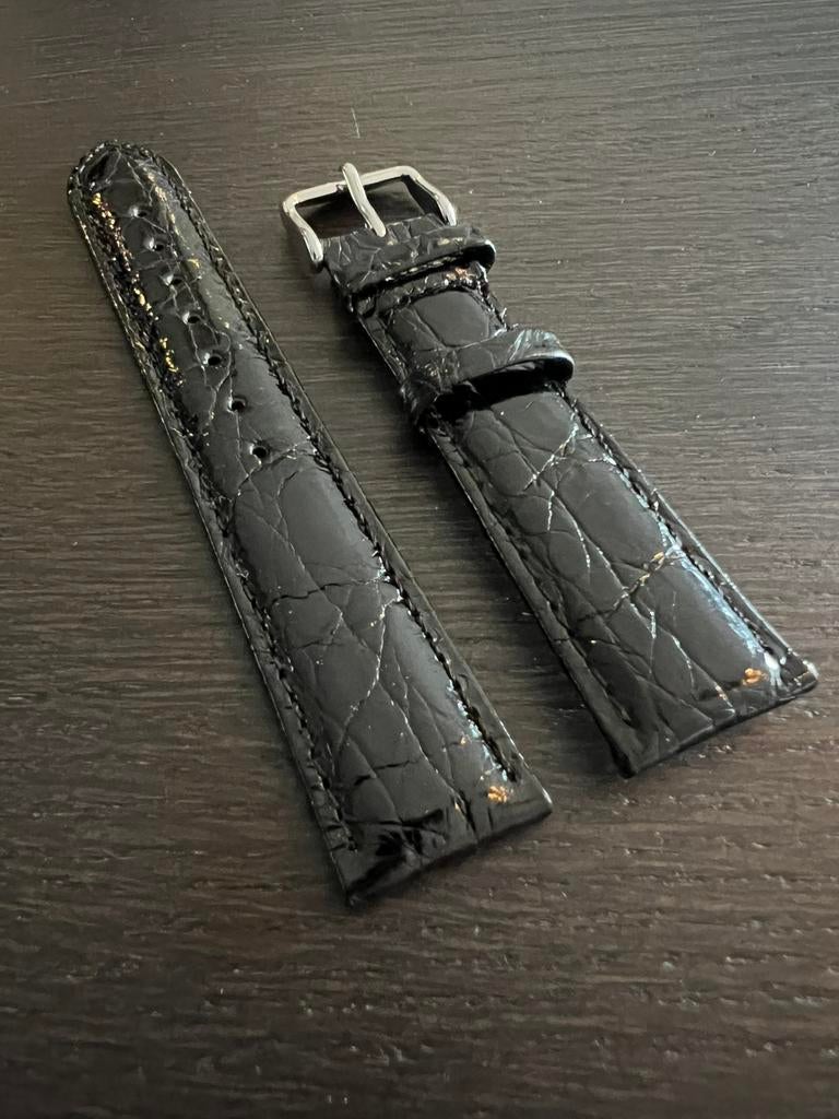 Krokodillen lederen horlogeband nieuw!, Ophalen of Verzenden, Nieuw