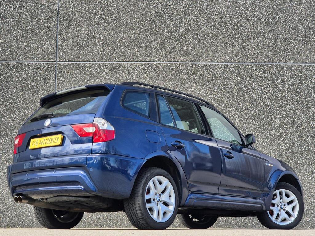 BMW X3 3.0i M Pakket/1e Eig/Airco/Leer/Pano/Navi/232 PK/19'', Automaat, Gebruikt, Blauw, Bedrijf