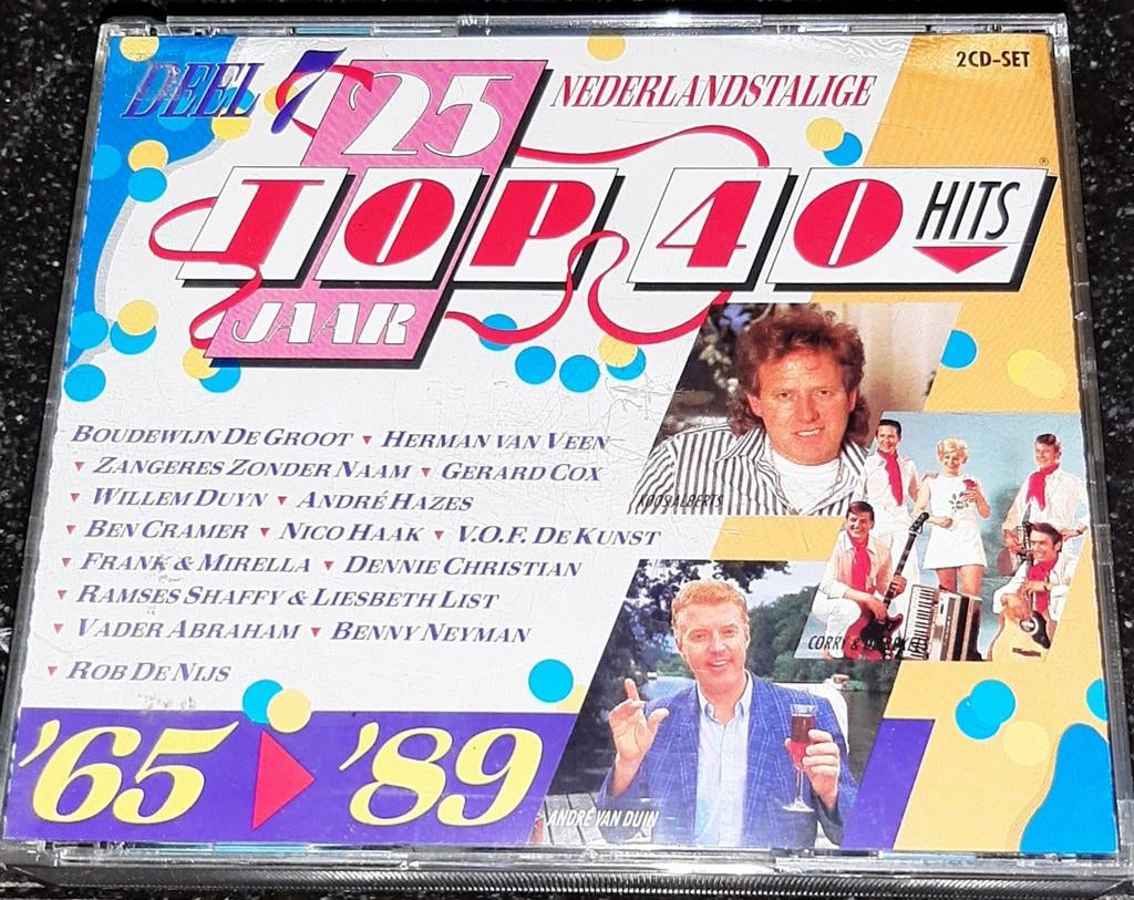 25 jaar Nederlandstalige top 40  1965-1989 2cd, Ophalen of Verzenden, Zo goed als nieuw, Levenslied of Smartlap, Boxset