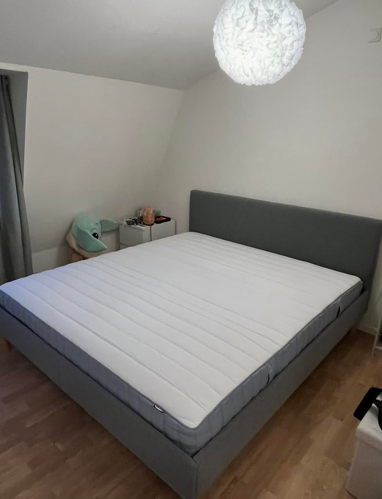 Ikea bed Narron 180x200, Huis en Inrichting, Slaapkamer | Bedden, Ophalen, Overige kleuren, Tweepersoons, Zo goed als nieuw