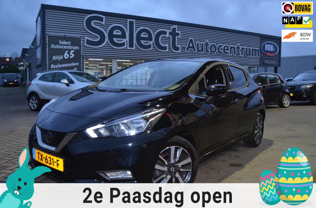 Nissan Micra 0.9 IG-T N-Connecta| 1E EIG|NAP|PRIVACY GLASS|N, 898 cc, Stof, 525 kg, Met garantie (alle)