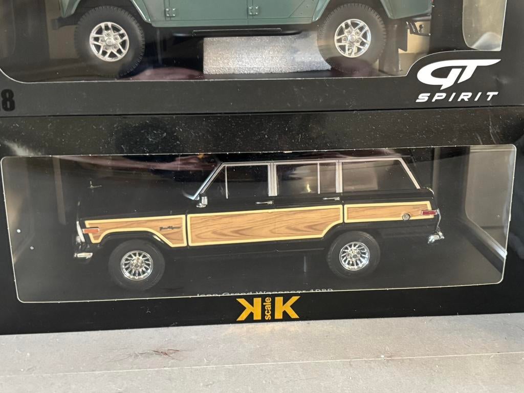 K&K Scale Jeep Grand Wagoneer 1989 1:18, Ophalen of Verzenden, Zo goed als nieuw, Overige merken