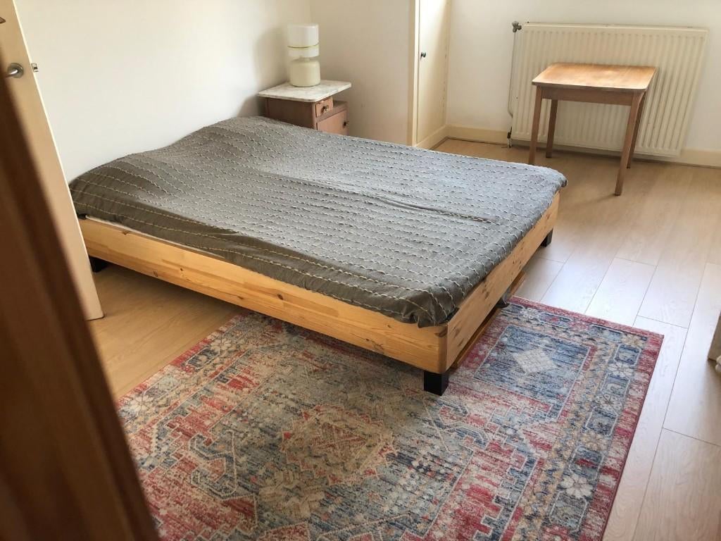 Boxspring / matrasbodem Ikea 140 x 200, Huis en Inrichting, Slaapkamer | Boxsprings, Gebruikt, Bruin, Tweepersoons, 200 cm