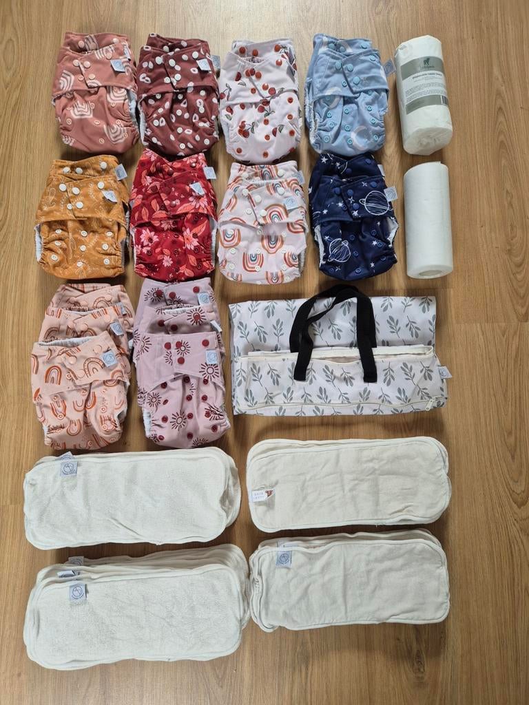 Fulltime pakket Happy Naps wasbare luiers, Ophalen of Verzenden, Gebruikt, Happy naps, Jongetje of Meisje