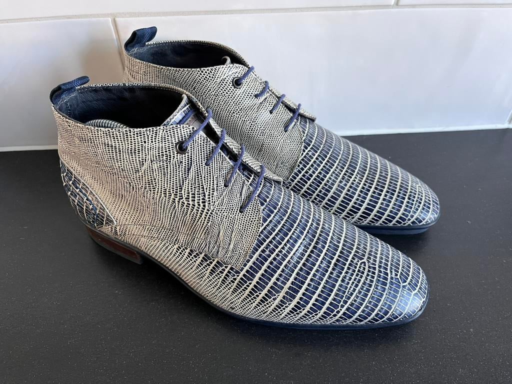 Floris van Bommel herenschoenen maat 7 / 41 H, Floris van Bommel, Blauw, Floris van Bommel, Ophalen of Verzenden