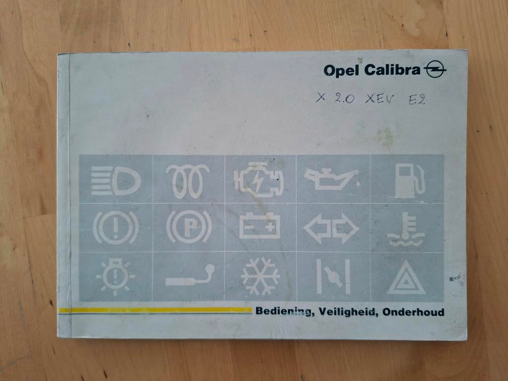 Opel Calibra Handleiding Instructieboekje 1994 Nette Staat, Ophalen of Verzenden, Gelezen, Opel