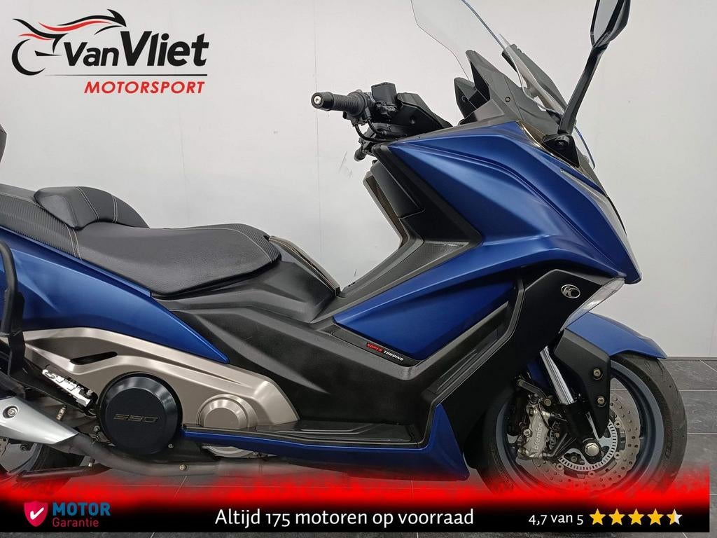 Zeer Mooie Kymco AK 550 Super Touring Mat Blauw (bj 2020) - foto 3