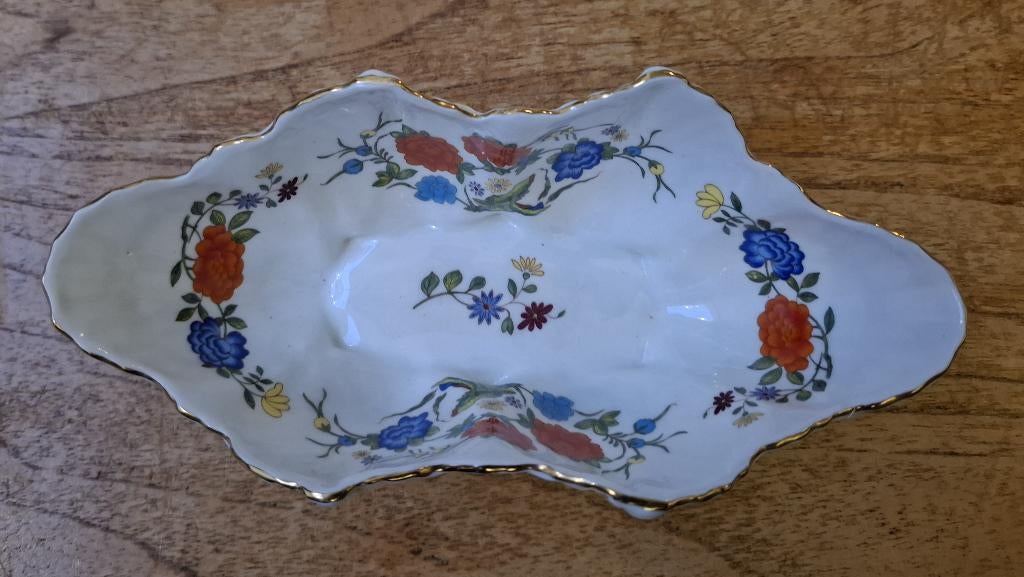 Aynsley Family Rose Porseleinen Schaal ca 22x10x7cm vintage, Ophalen of Verzenden