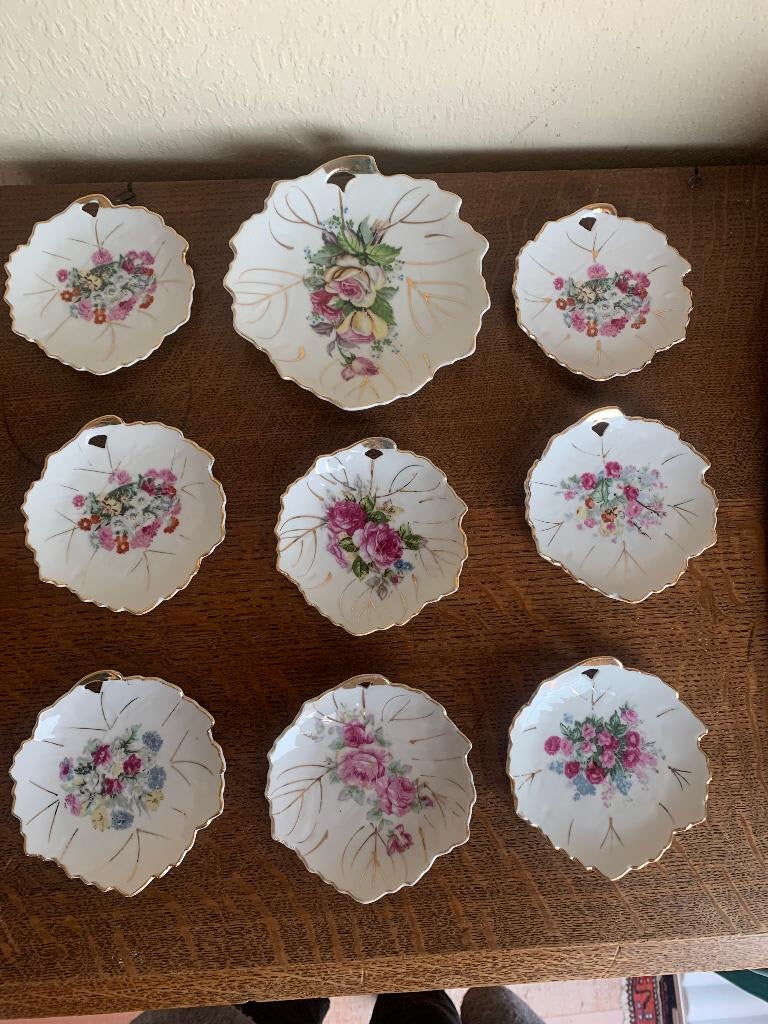 Gaaf bloemetjes petit four stel, Ophalen of Verzenden