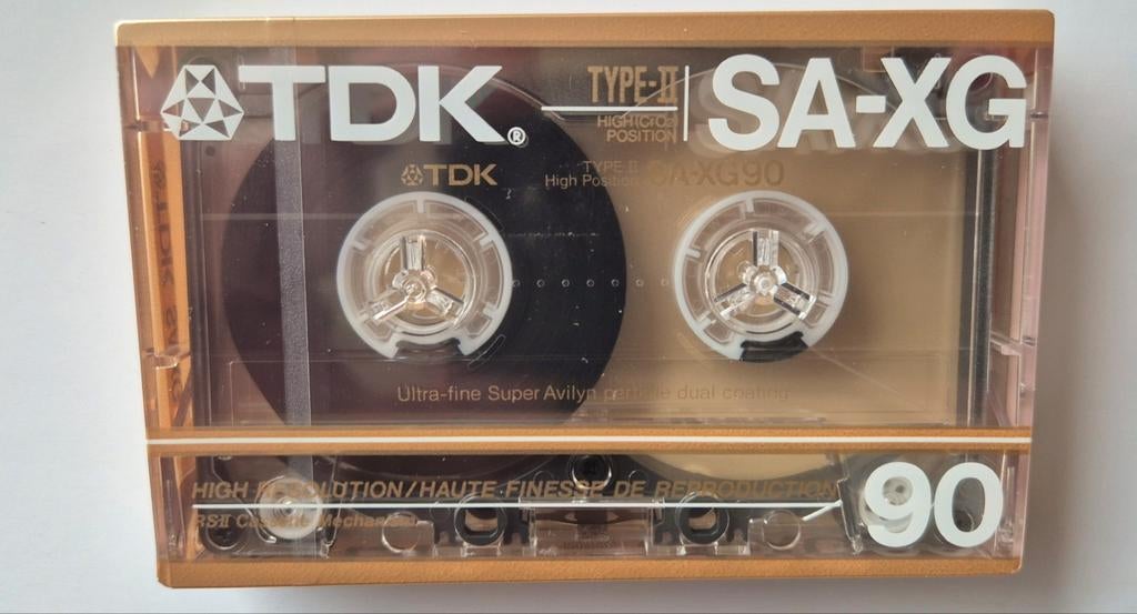 TDK SA-XG 90 Super Avilyn tape 1986. Zeer zeldzaam  sealed, Cd's en Dvd's, Cassettebandjes, Overige genres, 1 bandje, Ophalen of Verzenden