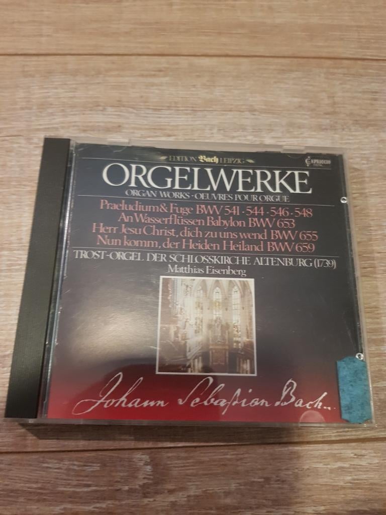 Bach: Orgelwerke - Matthias Eisenberg (CD), Ophalen of Verzenden, Barok, Zo goed als nieuw, Orkest of Ballet