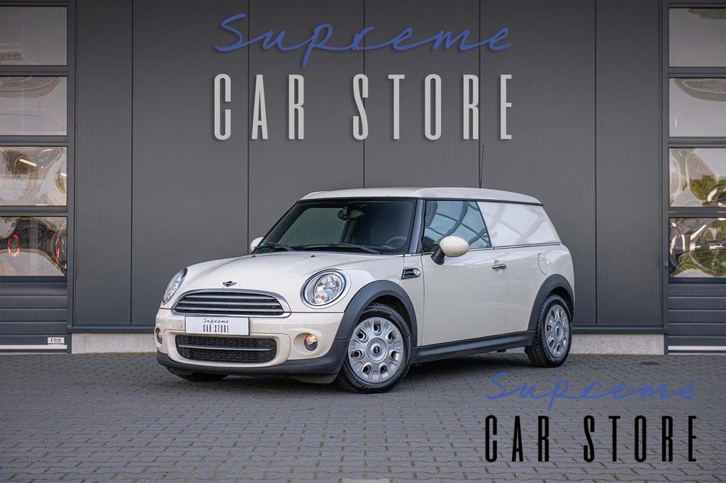 Mini Clubman 1.6 Cooper D I R55 I Clubvan! I Airco I Uniek!, Voorwielaandrijving, Gebruikt, 4 cilinders, Leder en Stof