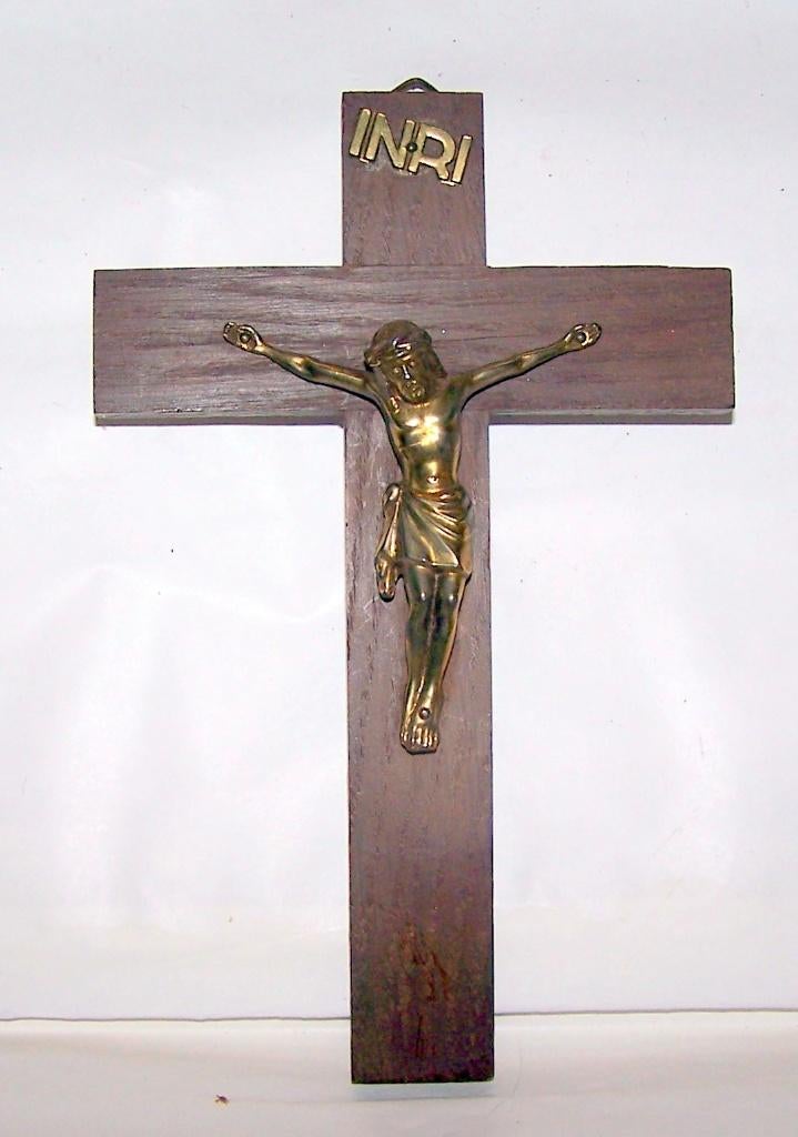 Mooie vintage crucifix. H. 20cm. Nwst., Ophalen of Verzenden