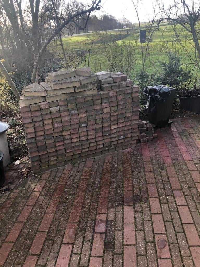 Koppelstenen 14m2, Ophalen, Gebruikt, Klinkers, 10 m² of meer