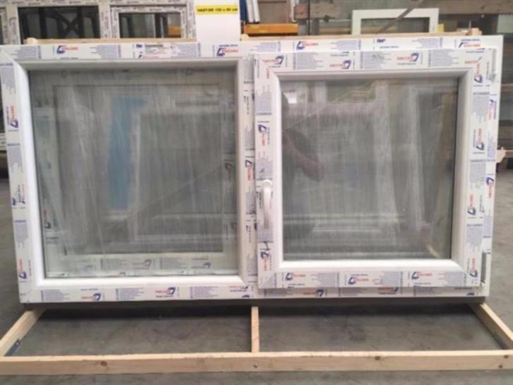 Kunststof kozijn vast-draaikiep 150 x 80, Kunststof, Raamkozijn, Niet ingevuld, Nieuw