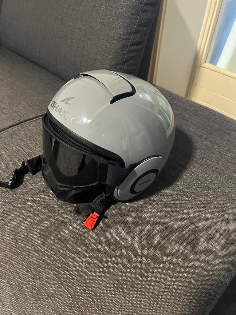 Shark helm grijs maat m, Fietsen en Brommers, Ophalen of Verzenden, Zo goed als nieuw