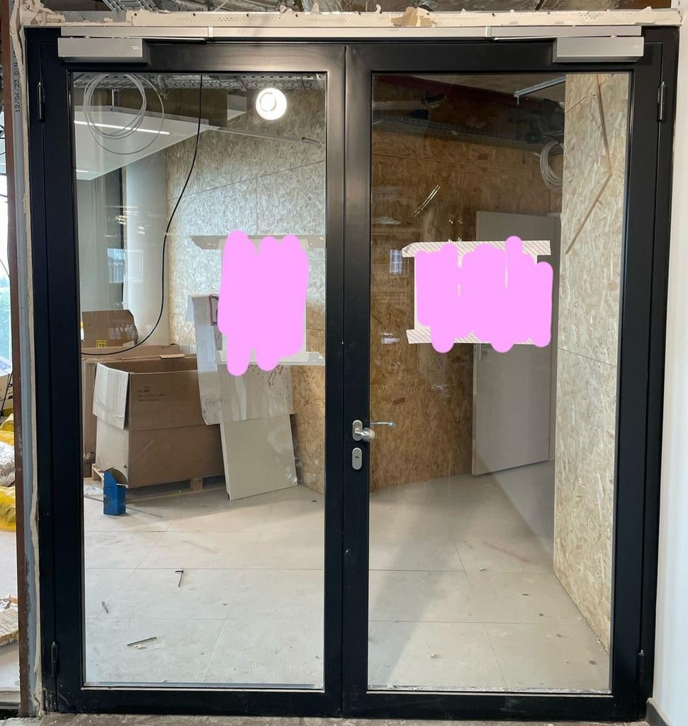 Brandwerende dubbele deuren - Nieuwbouw demontage, Doe-het-zelf en Verbouw, Deuren en Horren, Ophalen, Nieuw, Binnendeur, 215 cm of meer