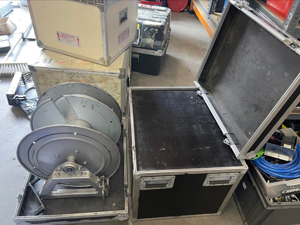 PRO KABELHASPEL in Flightcase Zware Mooie Kwaliteit Haspel, Muziek en Instrumenten, Behuizingen en Koffers, Ophalen, Gebruikt