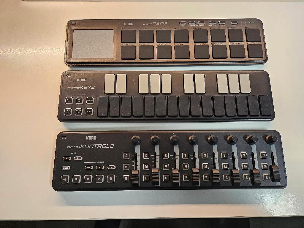 3x Korg nano slim-line usb controllers (type 2), Ophalen, Zo goed als nieuw
